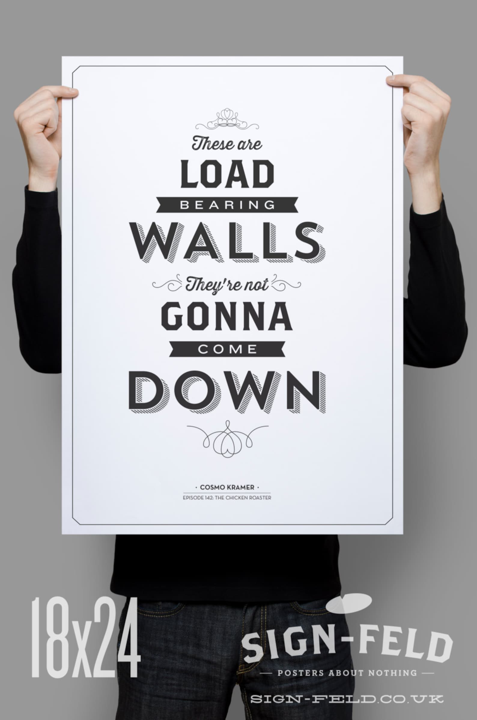 These Are Load Bearing Walls Kramer Quote 11x17 Seinfeld Poster Home