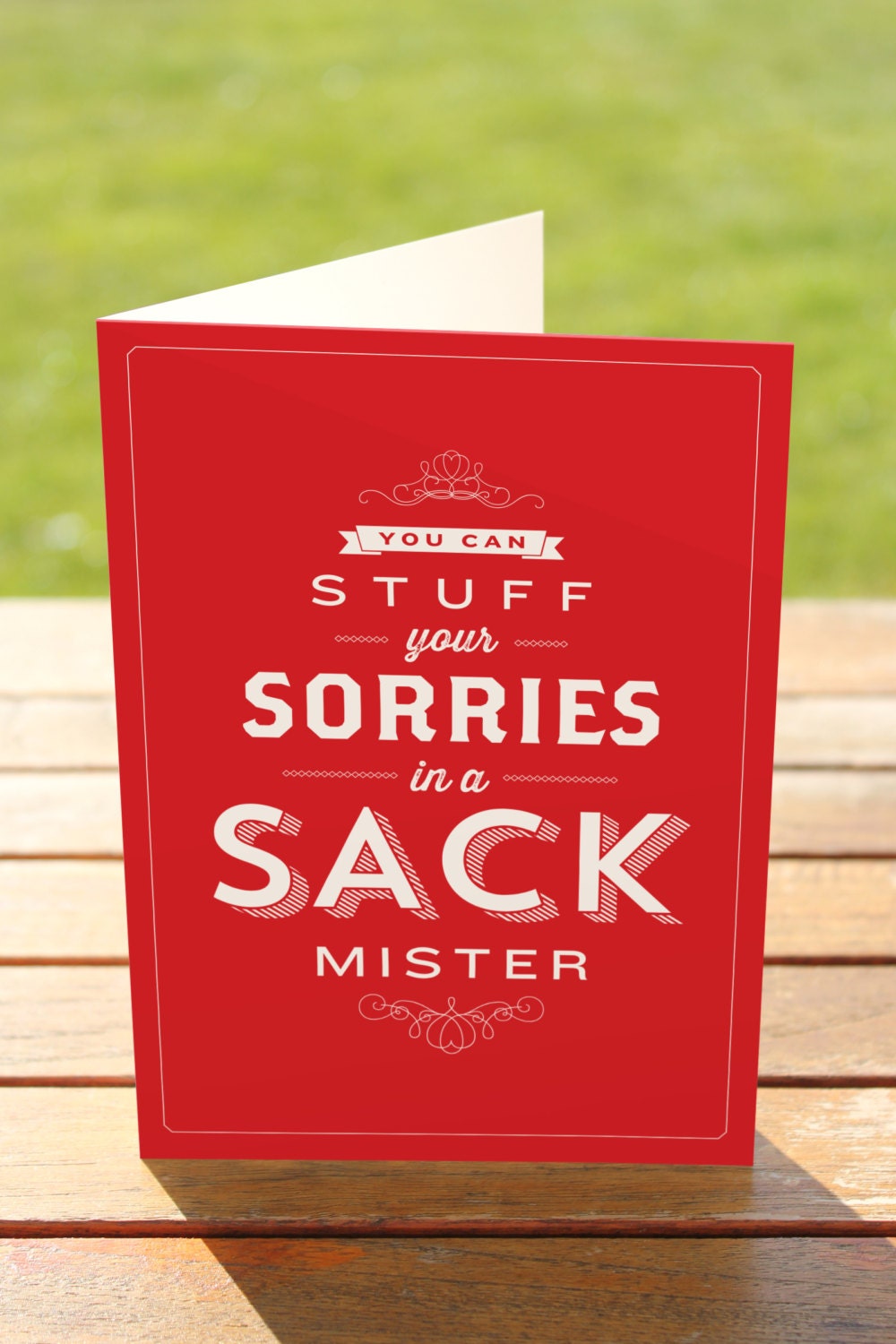 Stuff Your Sorries In A Sack Greeting Card Apology Card Forgiveness Stuff your sorries in a sack greeting card apology card forgiveness
