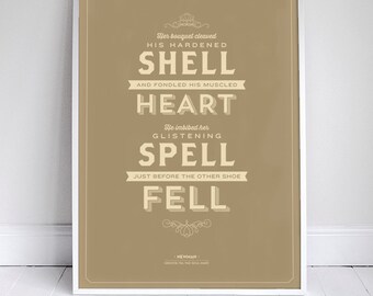 Her Bouquet Cleaved -  Newman Quote - Seinfeld Print - 11x17" - Poetry - Home Decor