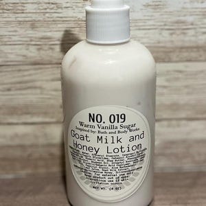 Paraben Free Goat Milk and Honey Lotion, Hand & Body Goat Milk Lotion, Goat Milk Moisturizing Lotion, Paraben Free Lotion, 8oz Body Lotion