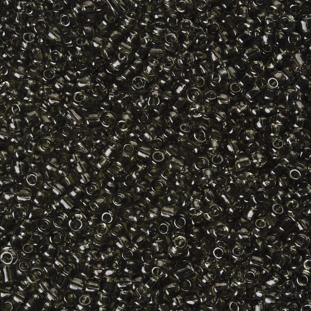 100 Old Black Glass Seed Beads, 2/3 Mm Irregular Beads, 1371 