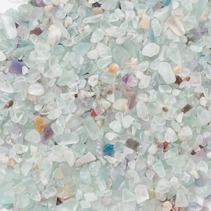 Natural Fluorite  Chip Beads Undrilled 1000 grams  FF5