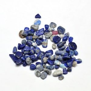 Z  Natural Lapis Lazuli  Chip Beads No Hole Undrilled 500 grams about a pound   852