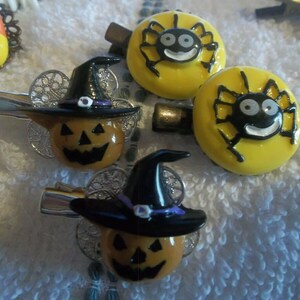 Jewelry Hair clips Halloween style 2 sets (4) alligator clamp style F06   E &lt;&gt;&lt;