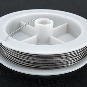 Lot of 2 Tiger Tail Wire Nylon-coated Raw color about 32.8 Feet(10m)/roll TT8