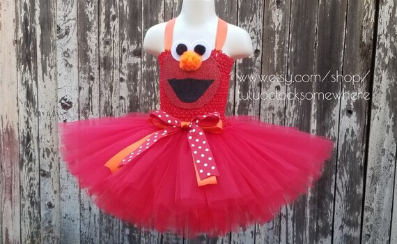 elmo tutu dress