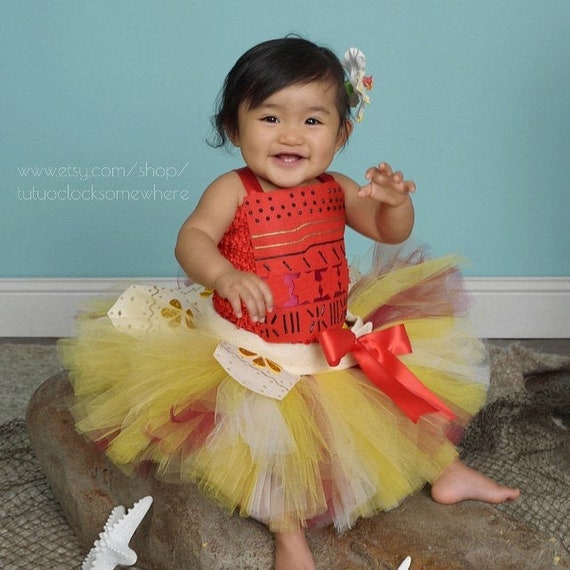 3 Piece Set Moana Tutu First Birthday Party Halloween Birthday Etsy 3 Piece Set Moana Tutu First Birthday Party Halloween Birthday Etsy