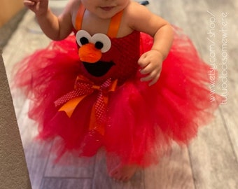 Red Tutu Dress Monster Tutu Dress Animal First Birthday Party Outfit Halloween Costume Cake Smash Photoshoot Baby Infant Toddler Girl