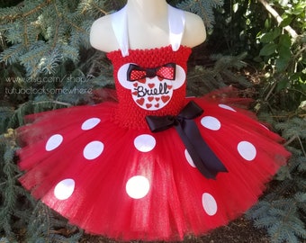 Customizable Minnie Tutu Dress Minnie Mouse Mickey Cake Smash First Birthday Party Outift Cake Smash Halloween Baby Infant Toddler Girl