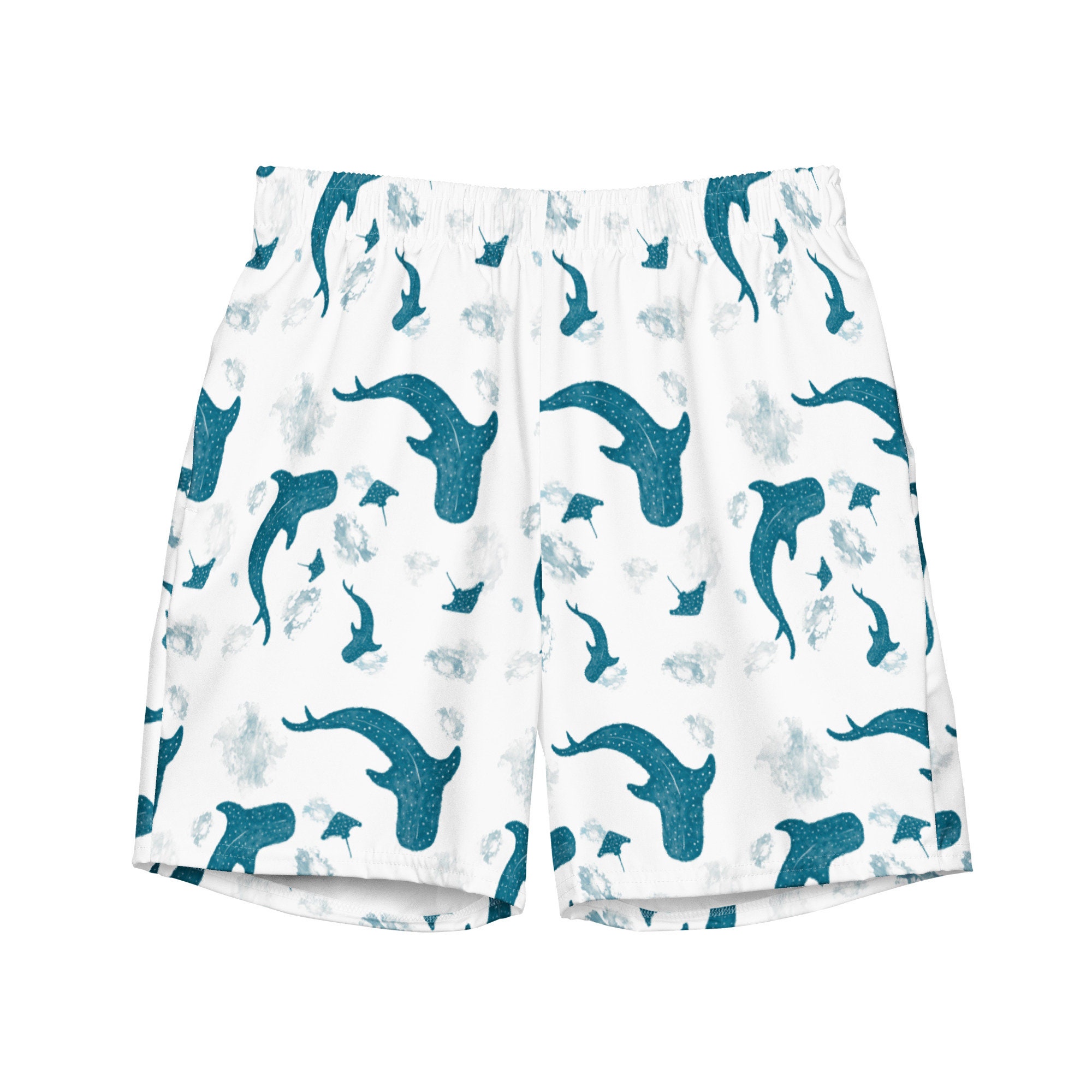 Mens shark bathing suit best sale
