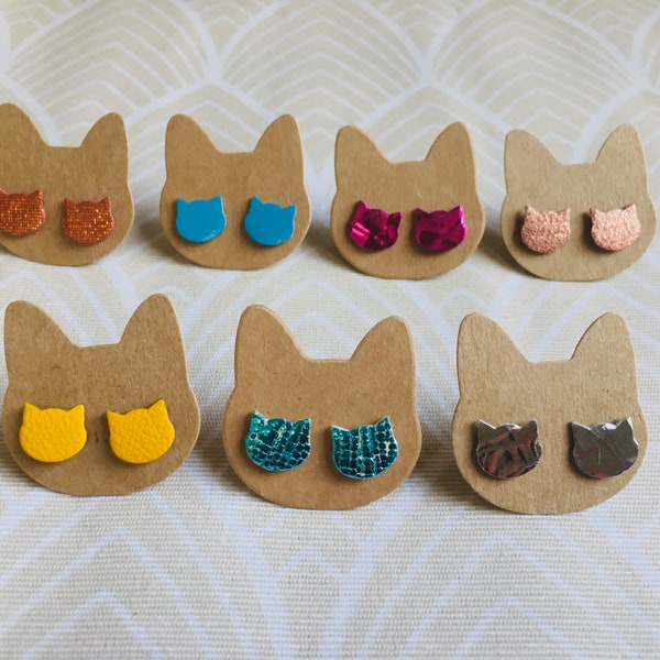 Boucles d’oreilles puces « chat »