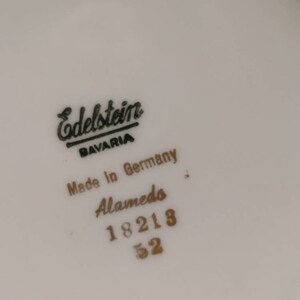 Vintage EdelsteinBavaria Porcelain Soup Serving Bowl 10 image 6