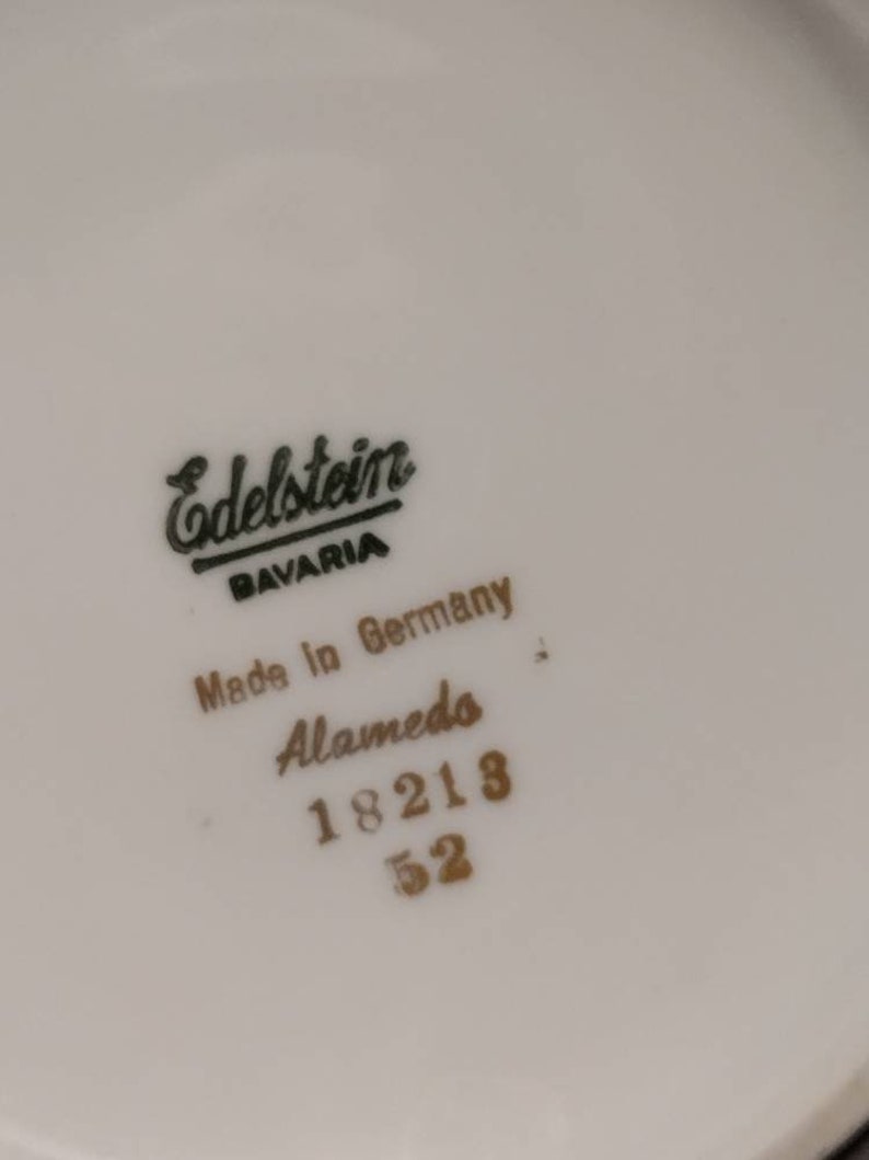Vintage EdelsteinBavaria Porcelain Soup Serving Bowl 10 image 6