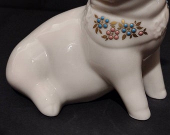 値下げ　希少　美品　LENOX PIGLET 置物　ハート Vintage 1992 Lenox China Jewels Piglet Porcelain Figurine