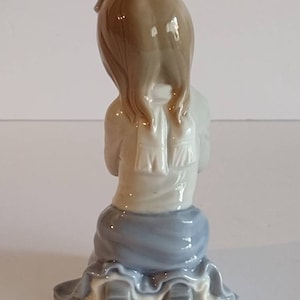 Vintage 1985 NAO by Lladro Porcelain Figurine Guide Me 61G Praying Young Girl 6 image 4