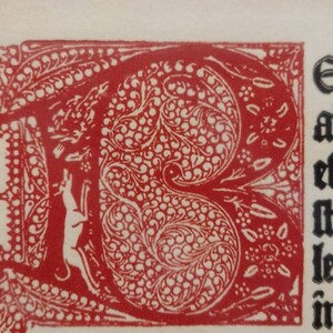 Vintage Mainz PsalterEmbossed Print Reproduction 15x12 image 3
