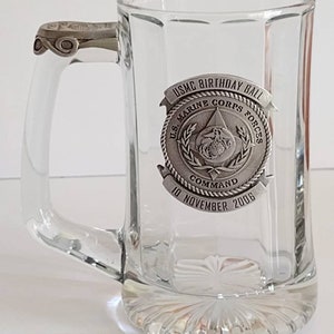 アメリカ海兵隊・記念品・ビールジョッキ U.S. MARINE CORPS HISTORY