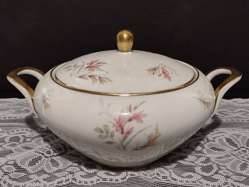 Vintage EdelsteinBavaria Porcelain Soup Serving Bowl 10 image 1