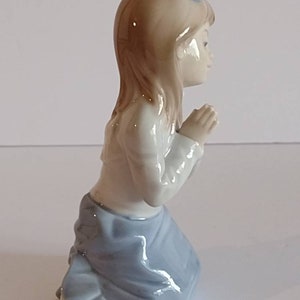 Vintage 1985 NAO by Lladro Porcelain Figurine Guide Me 61G Praying Young Girl 6 image 3
