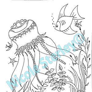 Octopussy - Printable Adult Colouring Page - Instant Download Adult Coloring Page - Instant Print Kids Colouring Page