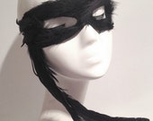 Sexy Feather Mask,Face  Mask,Feather Eye Mask,Hallowmas,New Year Celebration,Lace Mysterious Veil,Party Queen,Handmade
