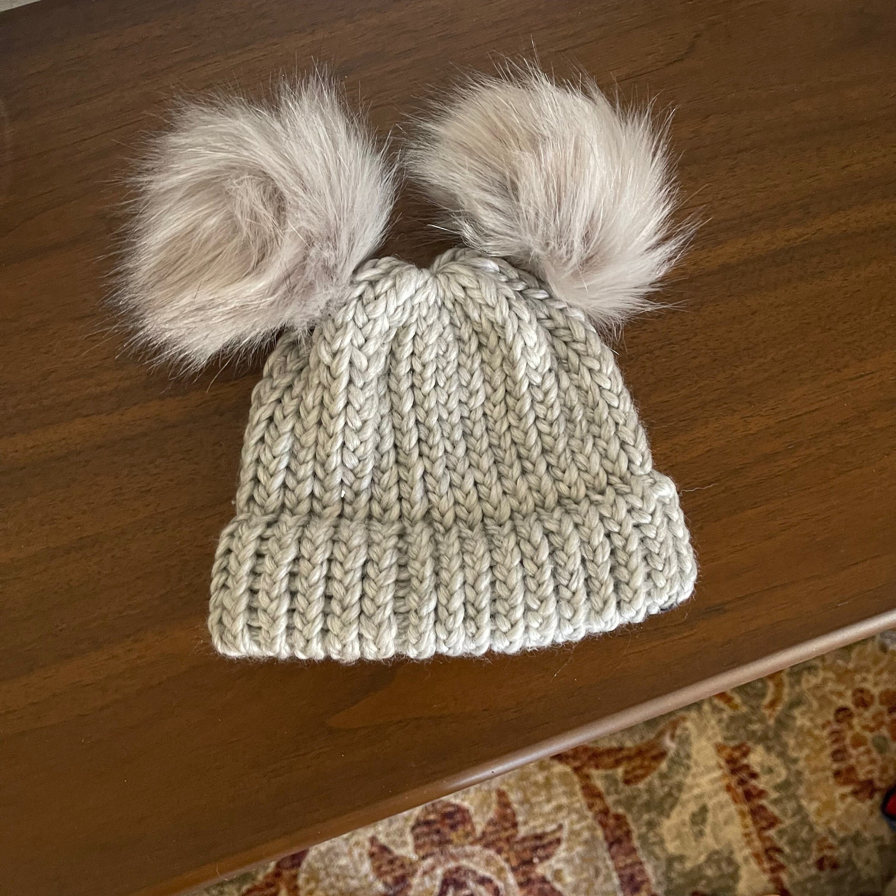 double pom pom beanie adult's