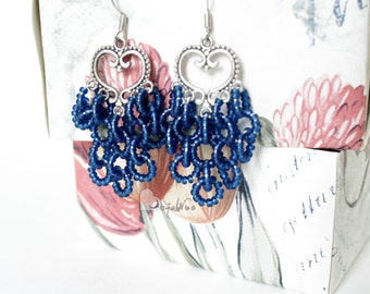 Seed bead earrings | Etsy