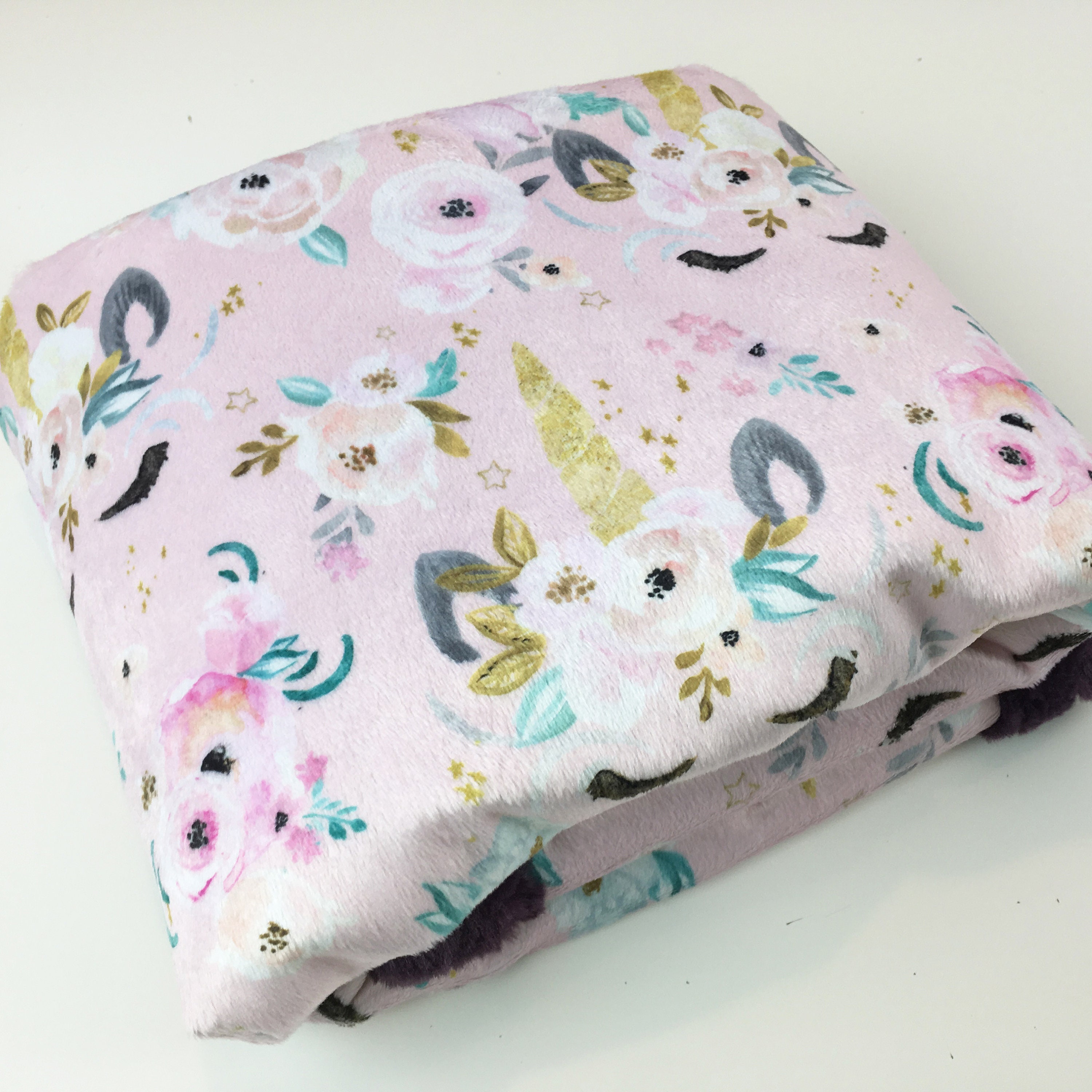 Unicorn Blankets Unicorn Baby Blanket Unicorn Minky ...