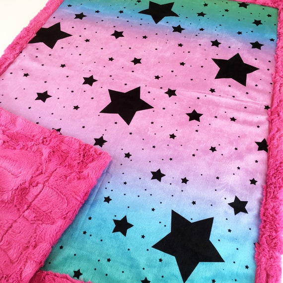 pink minky blanket