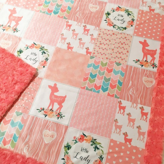 deer minky blanket