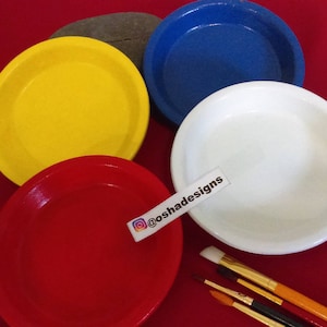 Set 4 Cazuelitas Yellow Red Blue White Santeria Yoruba Lucumi Iyawo
