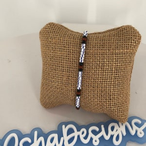 Bracelet de perles extensible San Lazaro Azojano Ilde Obaluaye Iyawo Santeria Afrocubana