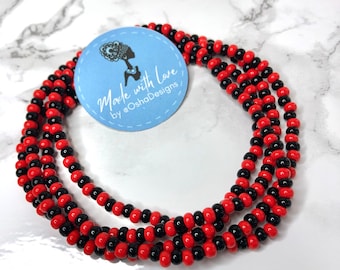 Eleggua Eleke Collares de Santeria Yoruba Elegua Black and red Necklace Orishas
