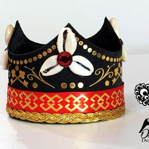Corona para Eleggua Negra y Roja Orishas Santeria Yoruba Lucumi