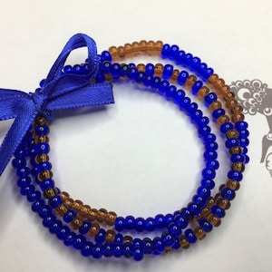 Oshosi Ochosi Stretch 3 Pcs Bracelet Ildes de Santo Iyawo Lucumi Santeria Yoruba Afrocuban Religion