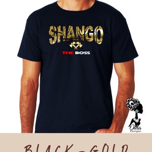 Shango Short Sleeve Men T-Shirt 100% Cotton Santeria Yoruba
