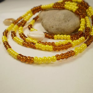 Oshun Eleke, Ochun Necklace, Santeria, Lucumi Religion, Yoruba, Elekes de Santo, Orishas
