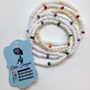 Orishas Obatala Stretch Armband Ildes de Santo Iyawo Lucumi Santeria Yoruba Afrokubanische Religion