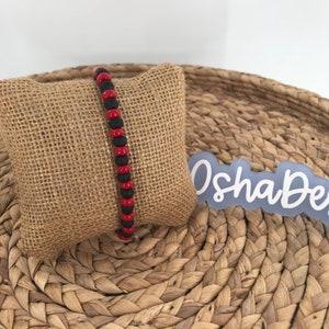 Eleggua BIG BEADS Stretchy Bracelet Ildes de Santo Eleggua  Iyawo Lucumi Santeria Yoruba Afrocuban Religion