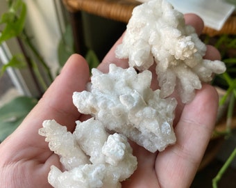 White Aragonite Clusters