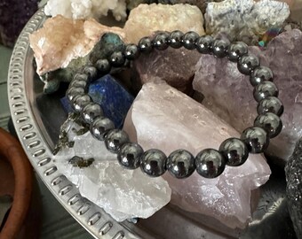 Unisex Hematite Bracelet