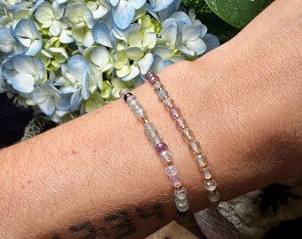 Rainbow Fluorite Bracelets Set of 2