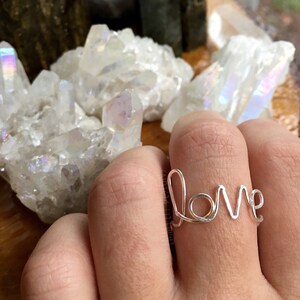 Love Ring Made to Order in 14k Gold Filled or Sterling Silver image 2