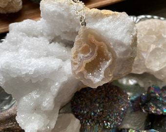 Sterling Silver Geode Necklace