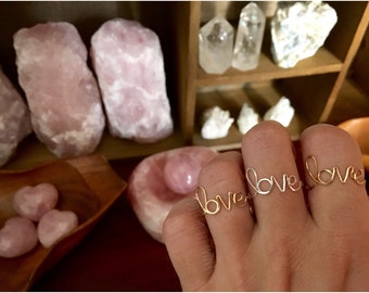 Love Ring Made to Order in 14k Gold Filled or Sterling Silver