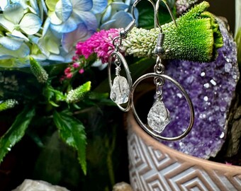 Herkimer Diamond Sterling Silver Earrings