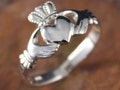 Claddagh ring, ladies claddagh ring handmade in Dublin, Ireland. Available in fine sterling silver, 10K,  14K or Platinum.