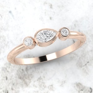 Anel de diamante. Anel de noivado de diamante. Anel da eternidade. Anel de noivado. 14K/18K/Platina.