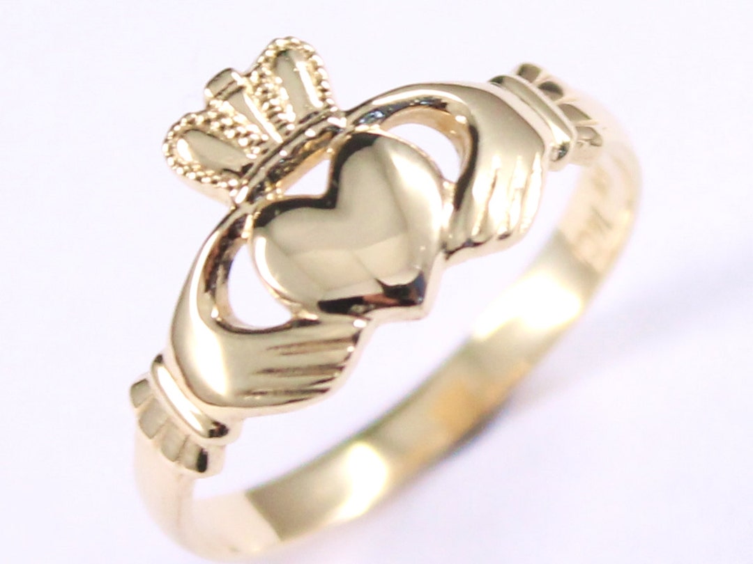 Anneau Claddagh. Fabriqué à la main en Irlande. Bague de - Etsy France