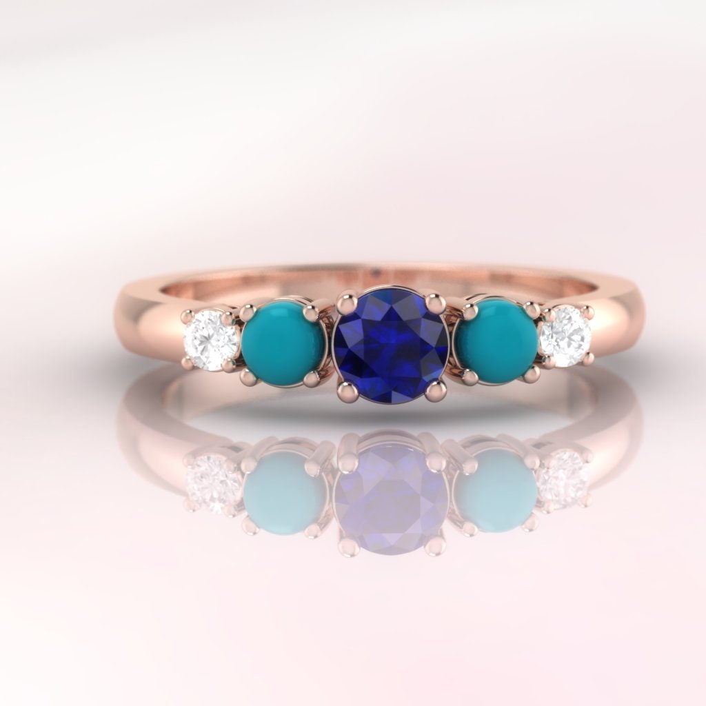 Anillo Lady Di - Zafiro Natural - Hasta 20% De Descuento